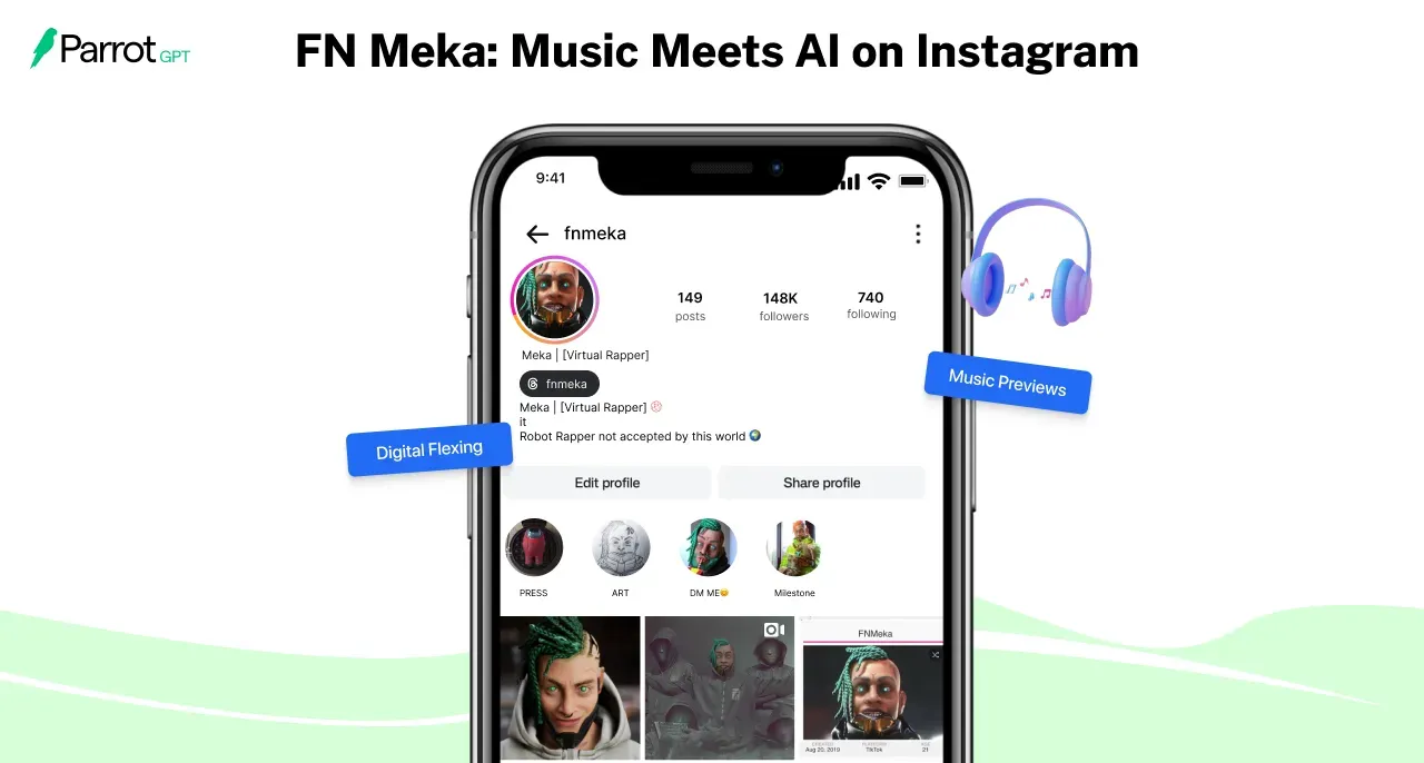 FN Meka: Music Meets AI on Instagram