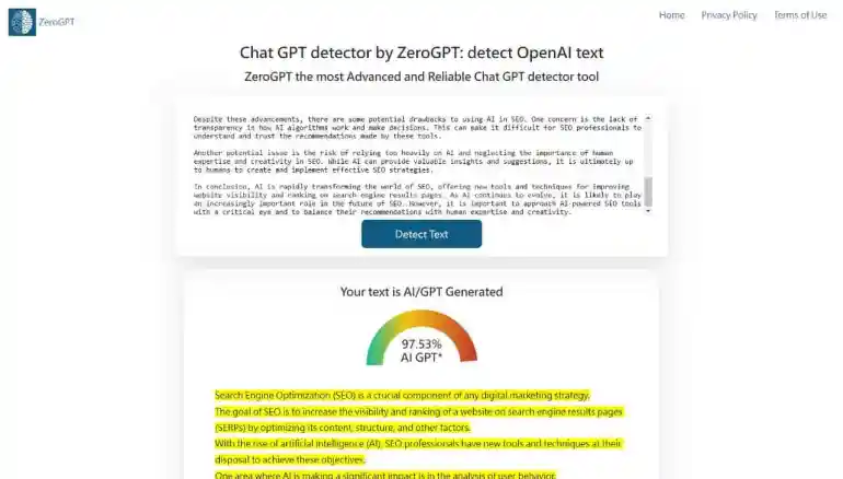 Understanding ZeroGPT